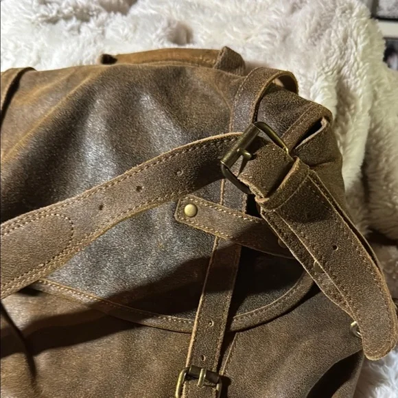 Territory Ahead Leather Men's Satchel- Vintage